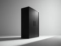 Armarios de 2 puertas de madera de ingeniería 100x55x200 cm - Negro - Diseño moderno minimalista